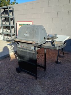 FREE ....propane BBQ with side burner works great.  My father-in-law gave me his used small black stone because he bought a big one and I don't need t