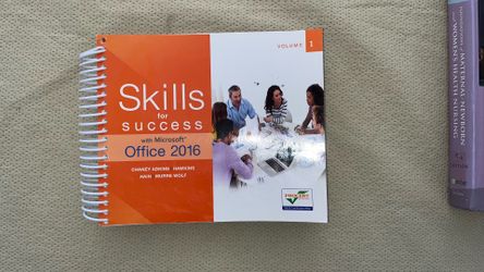 Skills for Success with Microsoft Office 2016 – Volume 1 (Spiral Bound Textbook)