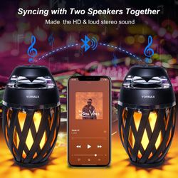 2 packs Outdoor Bluetooth Speakers, Gifts for Men Him Women, Torch Waterproof Bluetooth Speakers