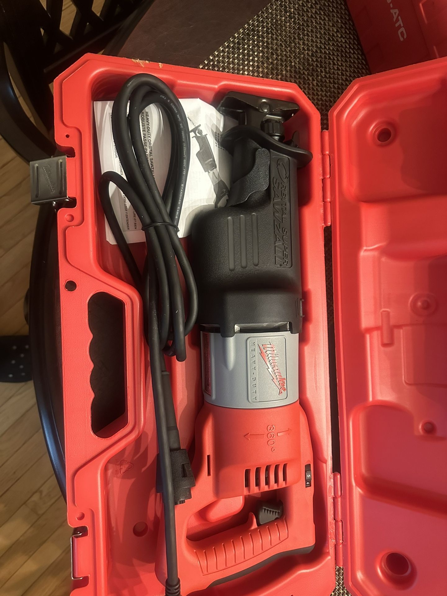 13 Amp Orbital Super Sawzall Kit with Rotating Handle and Hard Case 13 Amp Orbital Super Sawzall Kit with Rotating Handle and Hard Case