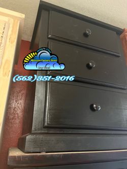 Black three drawer pinewood dresser cajonera Comoda de Pino Nuevo