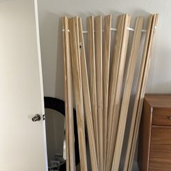 King Size Solid Wood Bed Slats – Brand New