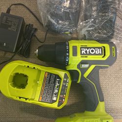 Ryobi 18V 1/2in Driver/Drill w/ 2 Batteries And Charger