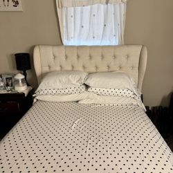 Queen Bed Frame And Head Board 