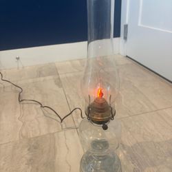 Working electric gas oil lamp