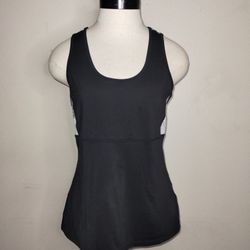 H&M Sport Women's Gray And Black Athletic Racerback Tank Size Medium