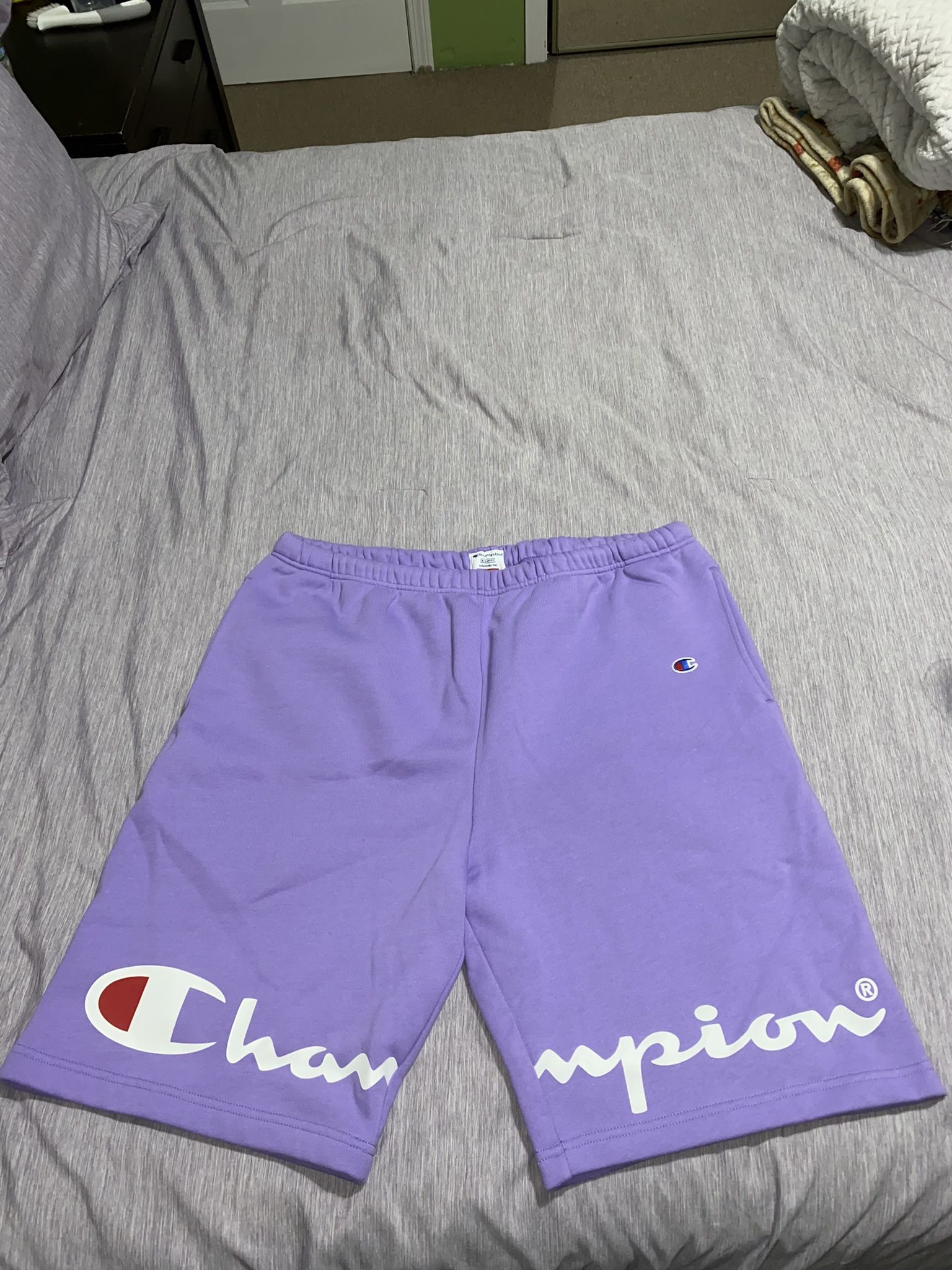 Purple XL Champion Sweat shorts
