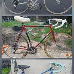 3 Vintage Raleigh Grand Prix's 2/58 Cms & 1/56cm Concord