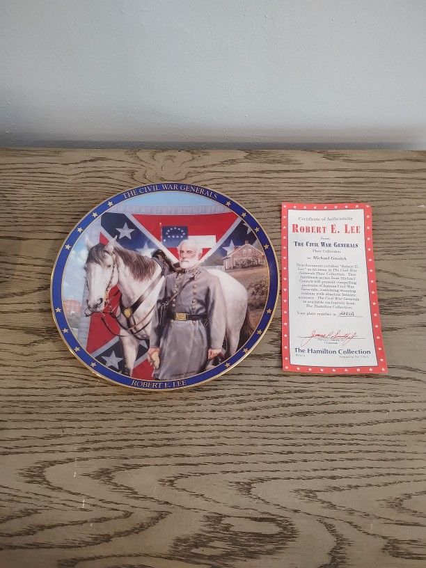 Confederate Plate Of Robert E Lee
