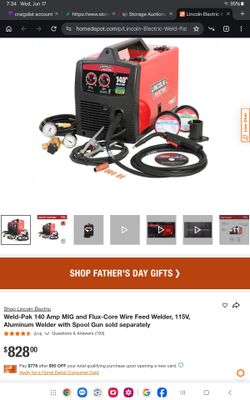 Lincoln Electric Weld-pac 140 Mig and Flux Core Welder