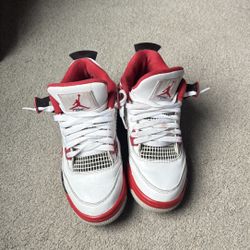 fire red jordan 4s