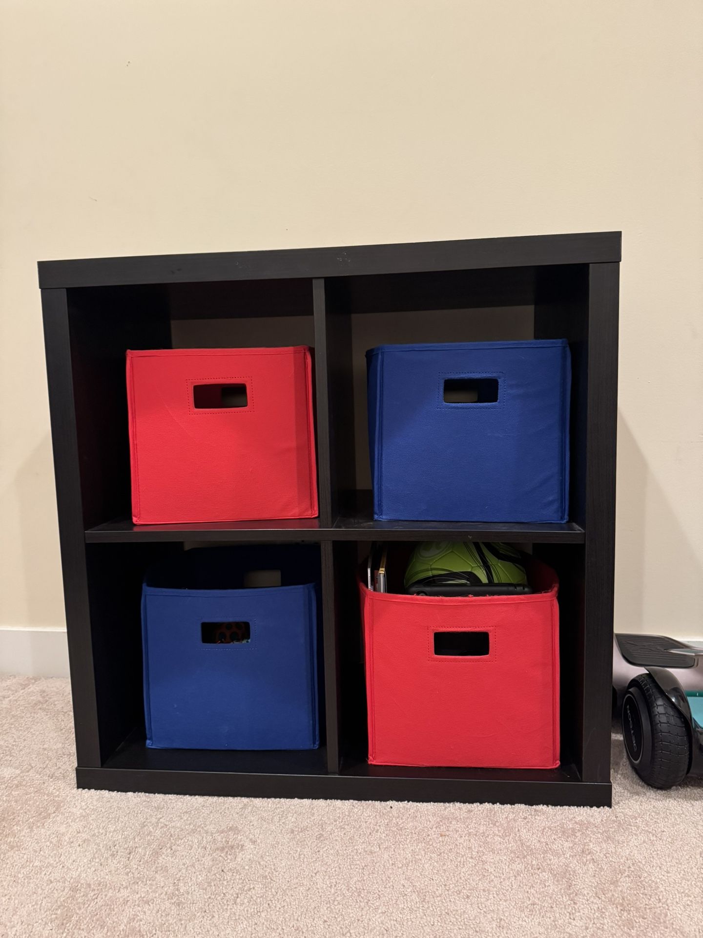 IKEA book shed With bins