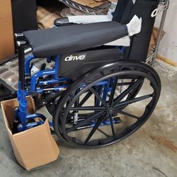 Drive Medical Wheel Chair With Armrests And Footrests