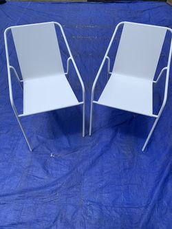 Outdoor dining chairs 2-pack-white Brand New!!