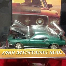 2000 THE ERTL COLLECTIONS 1969 MUSTANG MACHI 1:64 SCALE DIE CAST METAL , LIMITED EDITION