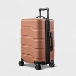 Hardside Carry On Suitcase Amber Brown - Open Story