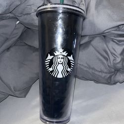 24oz Starbucks Black Tumbler