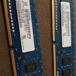 4gb Set 2x2gb For Desktop Pc3