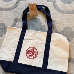 Trade Joe’s large tote bag Navy Blue