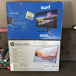 Onn Monitor $55 HP monitor $100 Pick Up Only