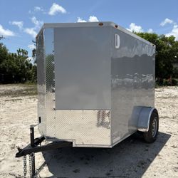 New 6x8SA Enclosed Trailer