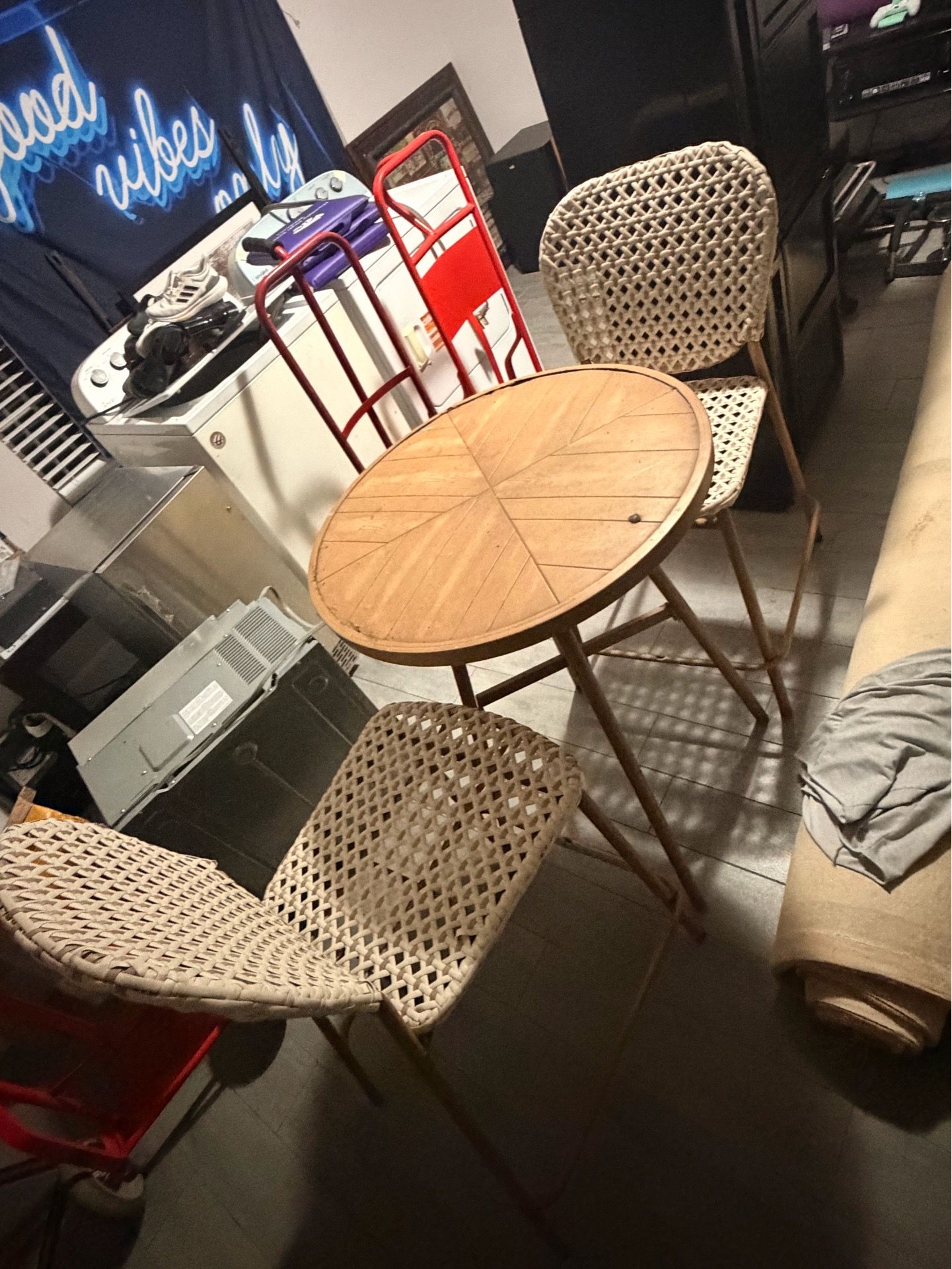 3 piece wicker set