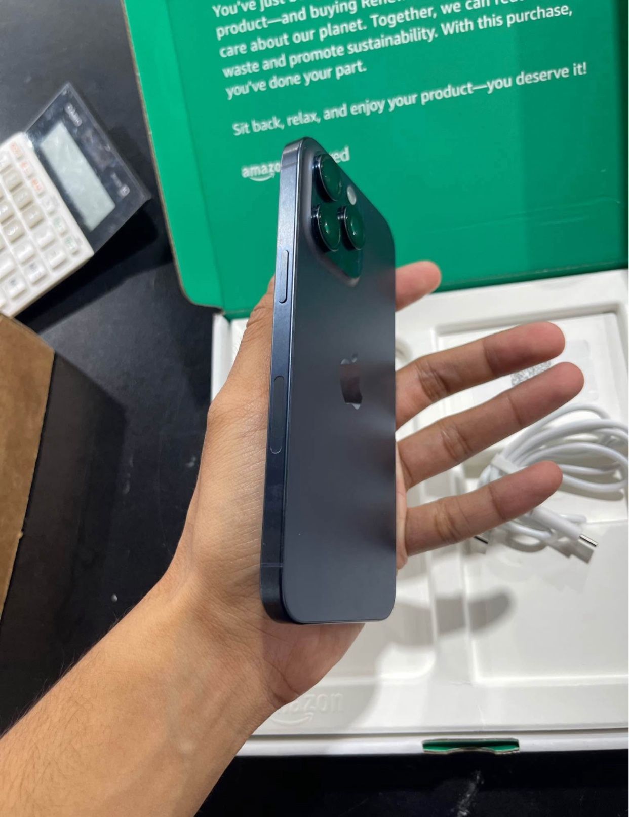 iPhone 15 Pro Max 256 GB blue titanium unlocked