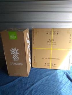 New Cariloha twin xl mattress+ base