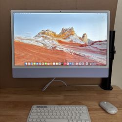 1TB SSD 16GB Ram Apple 24" iMac M1 Purple VESA Mount