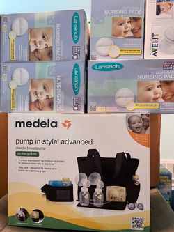 New in Sealed Box Medela Pump In Style Advanced and Lansinoh Nursing Pads