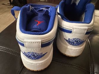 Air Jordan 1 White and Blue Sneakers