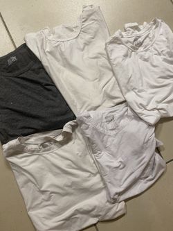 32 DEGREES Cool Heat Lot Of 5 Crew Neck T Shirts Long Sleeve Bundle Medium