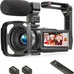 Video Camera Camcorder Full HD 1080P 36.0 MP Webcam YouTube Vlogging Camera Recorder, 16X Digital