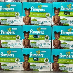 Pampers Free And Gentle Wipes