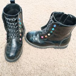 Kids Dara Flower Moto Boots