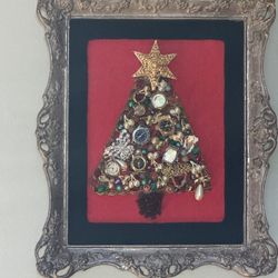 Handcrafted Christmas Tree Wall Decor