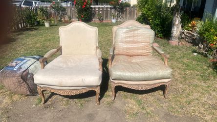 2 antique chairs