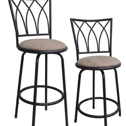 Set of 2 Scroll Back Barstools (1540)