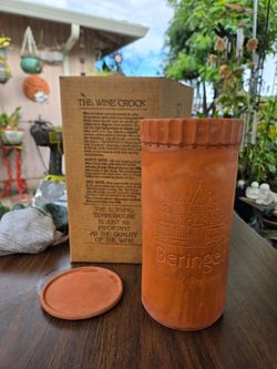 Beringer Napa Valley Winery Terracotta Wine Crock