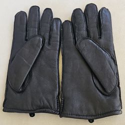 Black Leather Womens  Military/Motorcycle/Anything Gloves