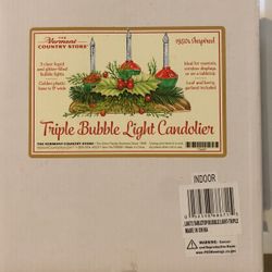Triple Bubble Light Candolier 