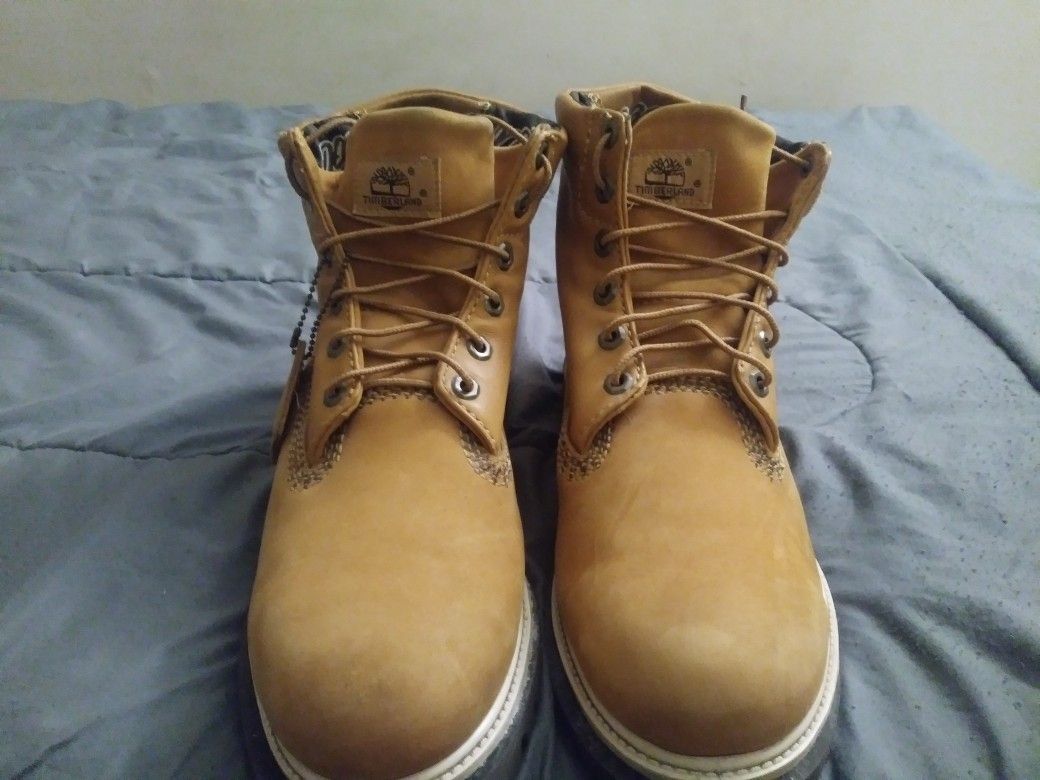Wheat Nubuck Timberland Boots Mens Men's Genuine Leather Upper And