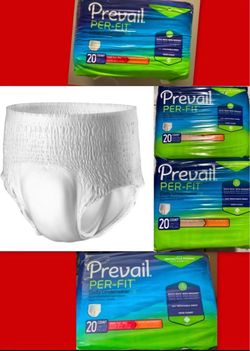 Unopened BOX WITH 4?packs of unisex Adult incontinence disposable pull up underwear
