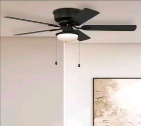 52 inch matte black ceiling fan