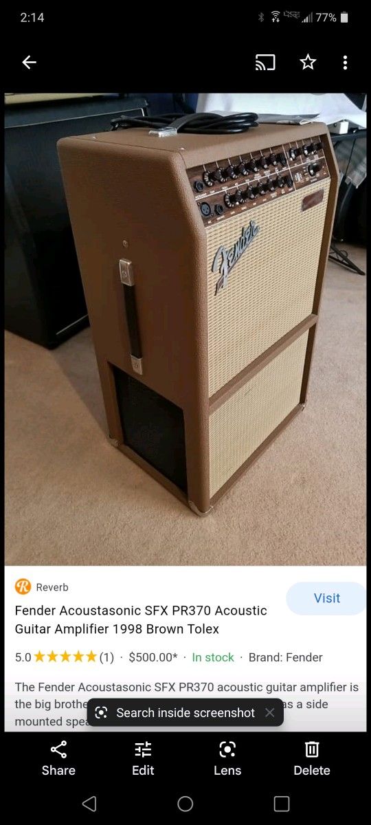 Fender Acoustasonic SFX Acoustic Guitar Amp