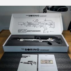 Sold
The Boring Company Not-A-Flamethrower #7518 – BNIB, Never  Used