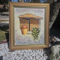 Peruvian Art  Canvas 30" x 26" 