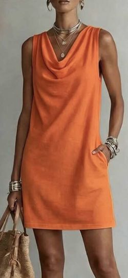 Women’s Orange Casual Dress