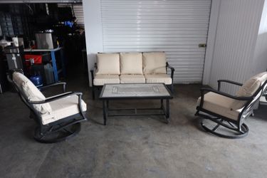 SunVilla Anita 4-Piece Patio Set (Gray) – Costco Item #1902428
