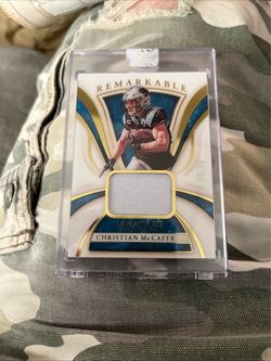Christian McCaffrey Immaculate Collection Remarkable Relic Card /25
